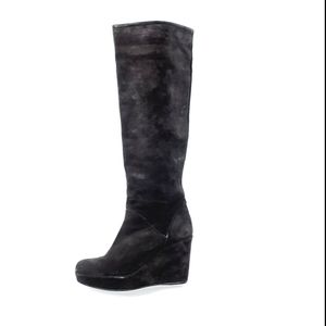 Stuart Weitzman Black Suede Boots